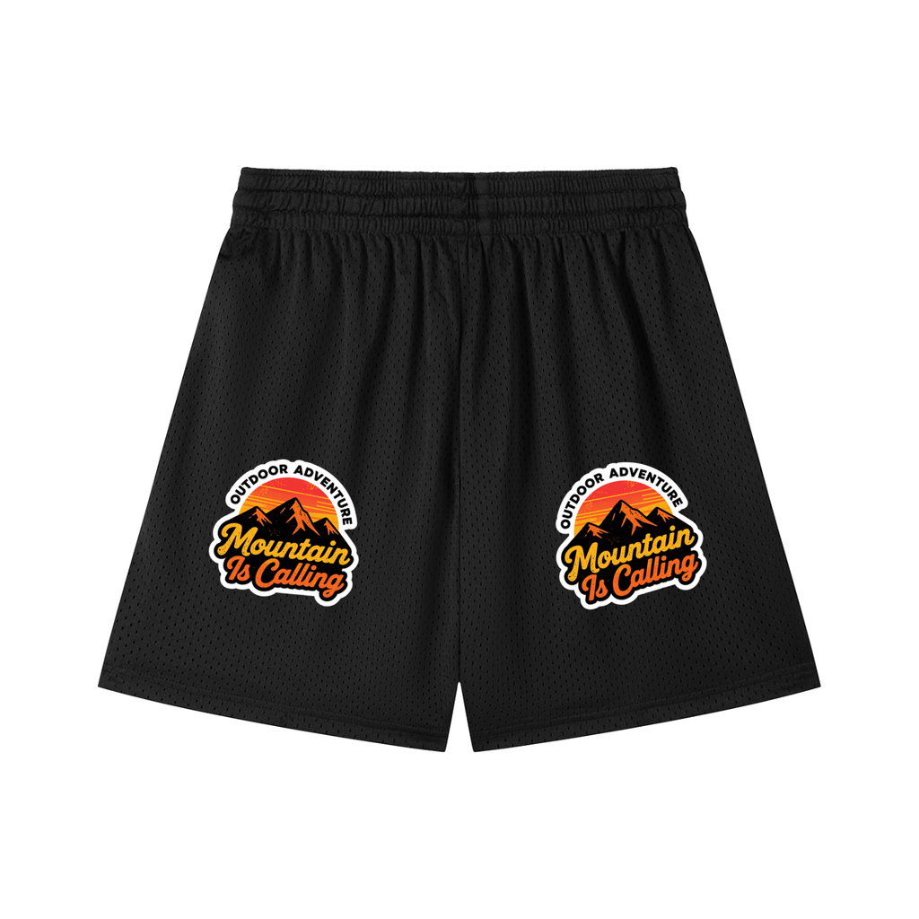 Mesh Drawstring Shorts