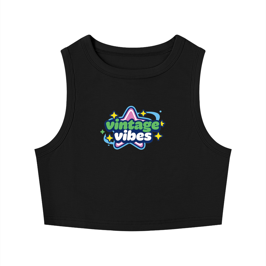 Women's Tight Crewneck Crop Tank Top