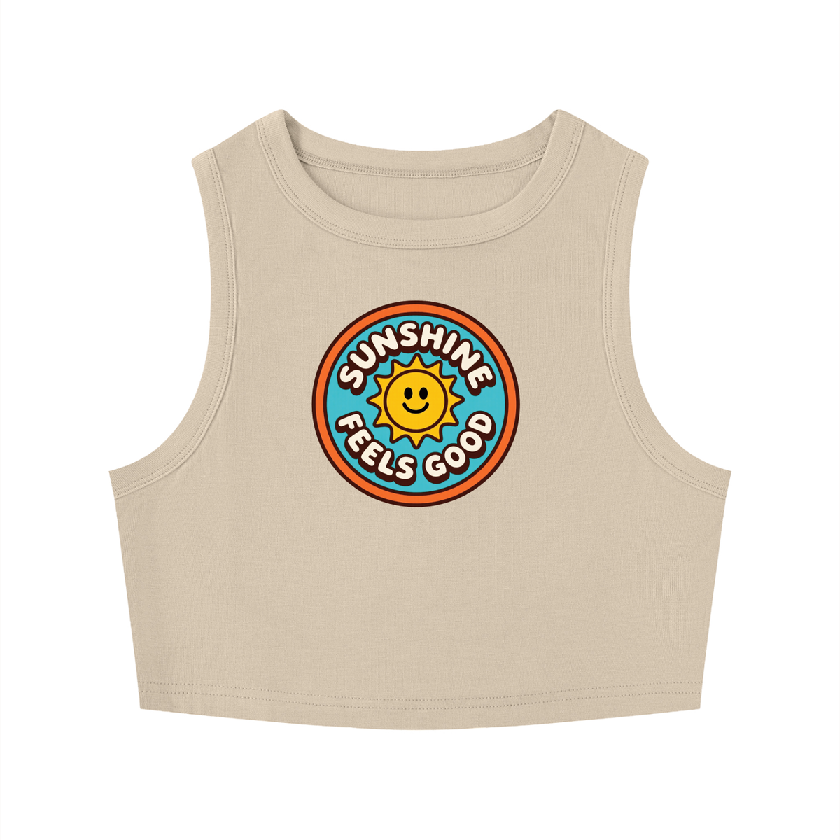 Women's Tight Crewneck Crop Tank Top