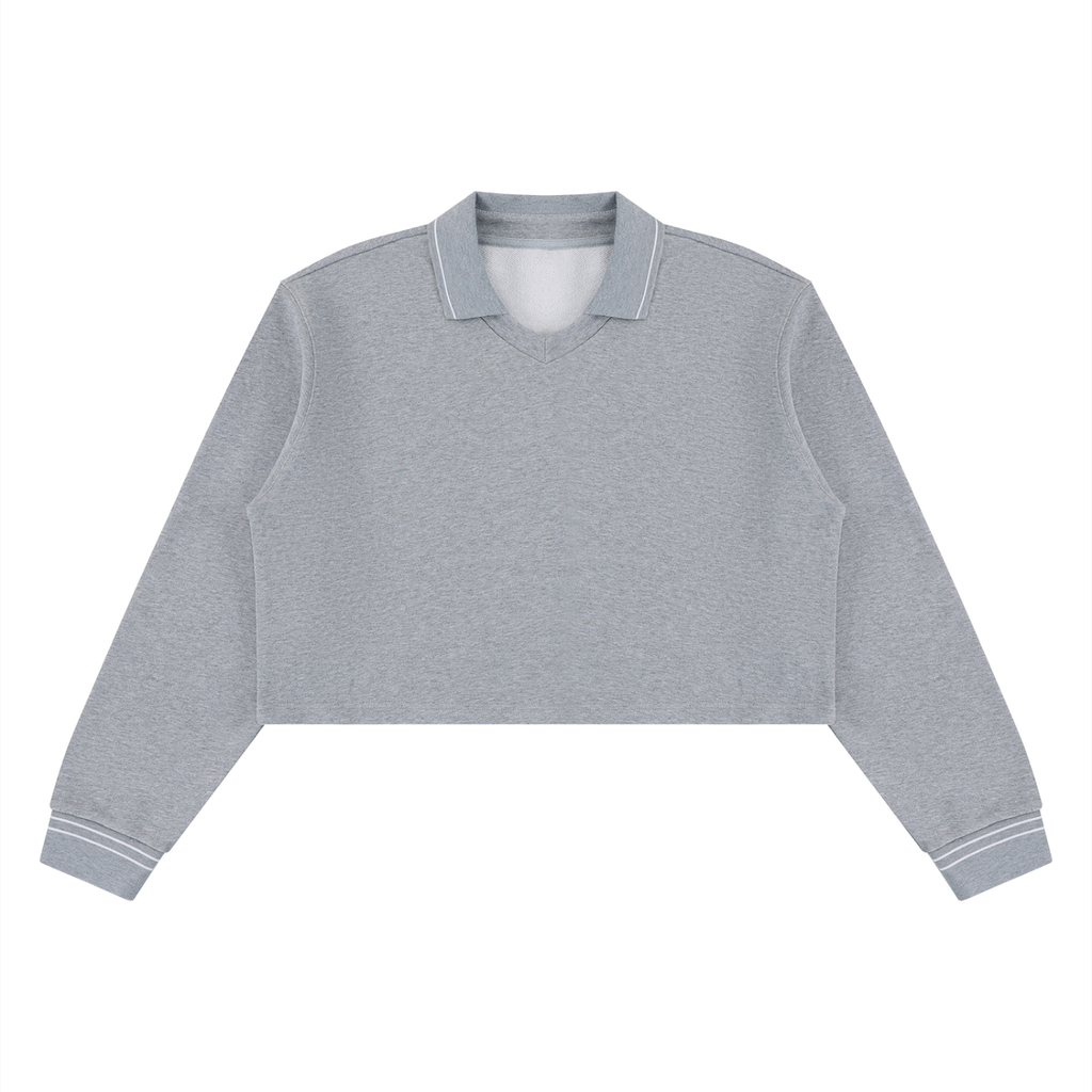 Women’s Crop Collared Sweatshirt
