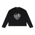 Unisex Raw Edge Long Sleeve T-Shirt
