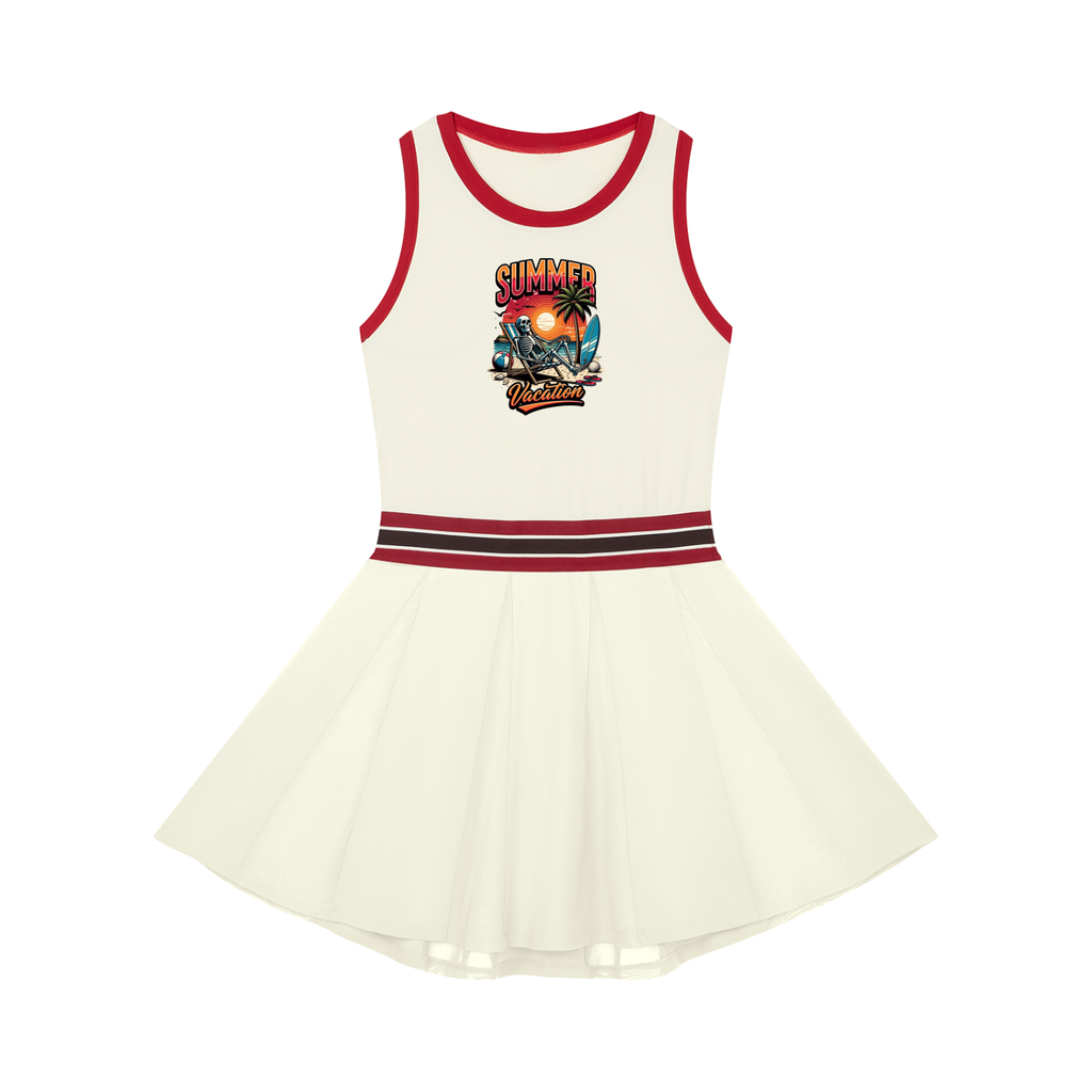 Women's Color Block A-Line Sleeveless Dress