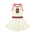 Women's Color Block A-Line Sleeveless Dress